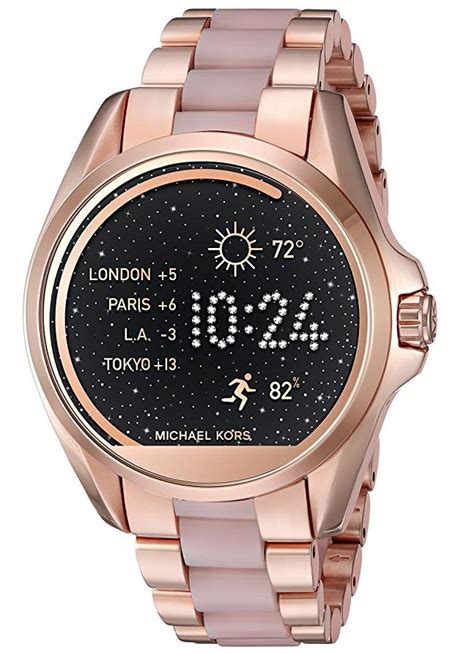 michael kors rose gold bradshaw smartwatch|michael kors bradshaw smartwatch instructions.